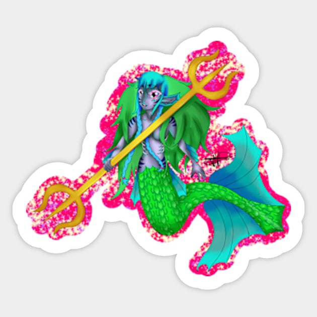 Mermaid Sticker by Kamuicats